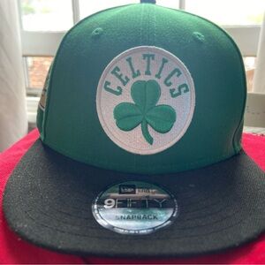 New Era Green and Black Celtics Snapback Hat